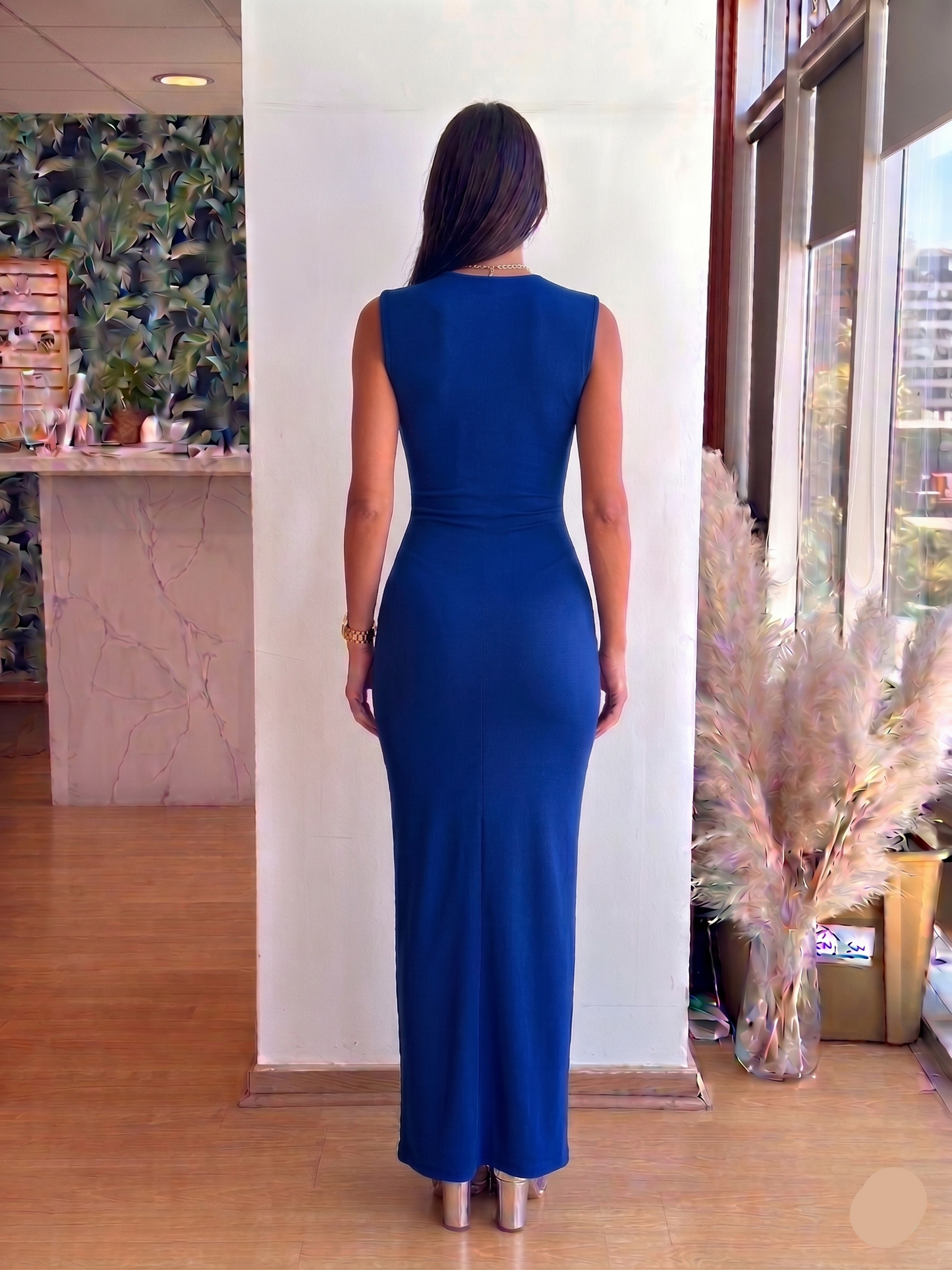Vestido Grecia - Azul Rey