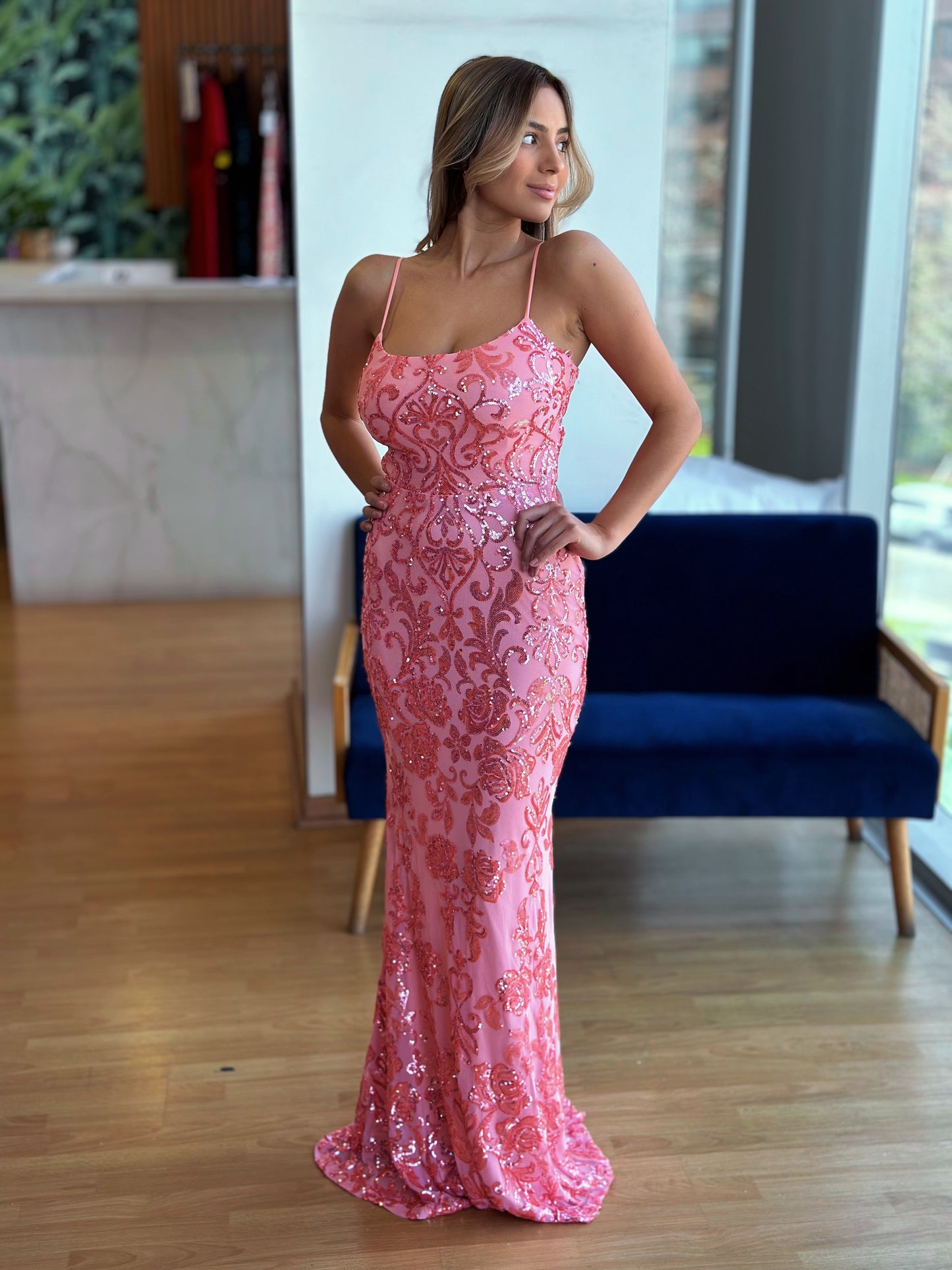 Vestido Eloísa Coral