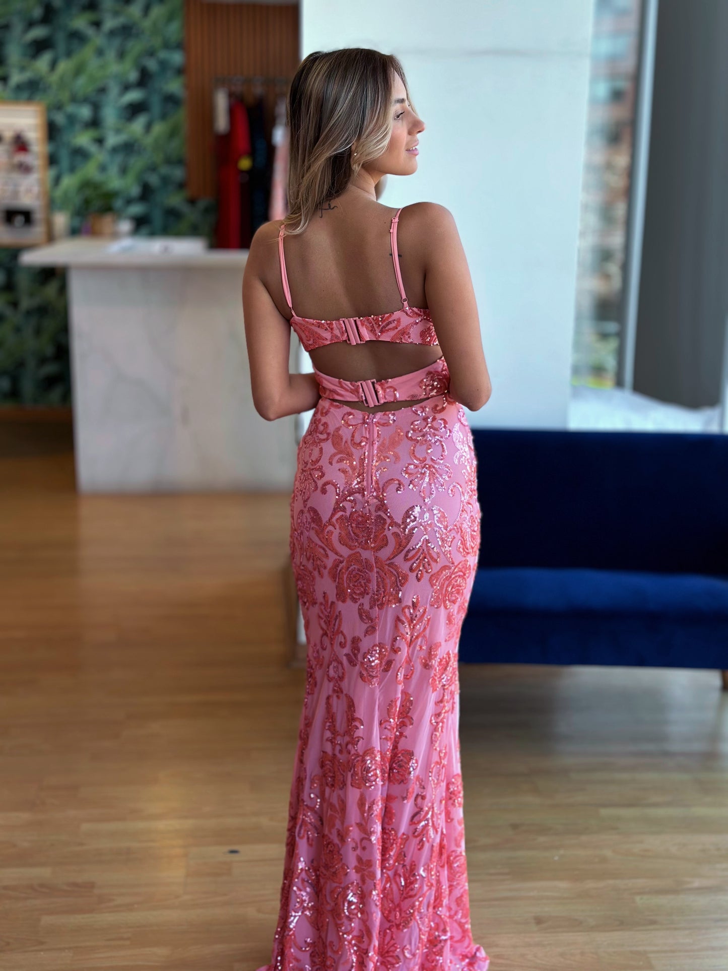 Vestido Eloísa Coral