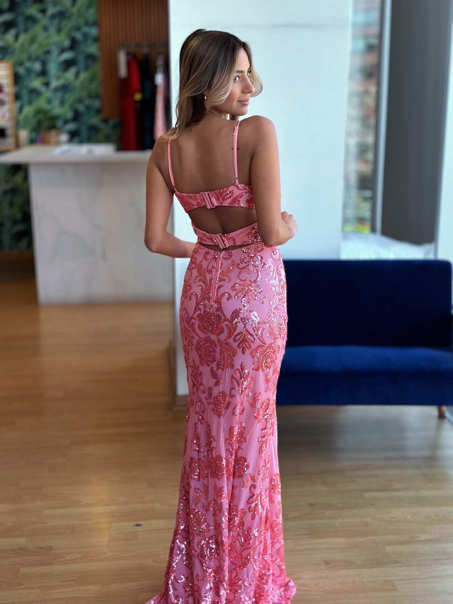 Vestido Eloísa Coral