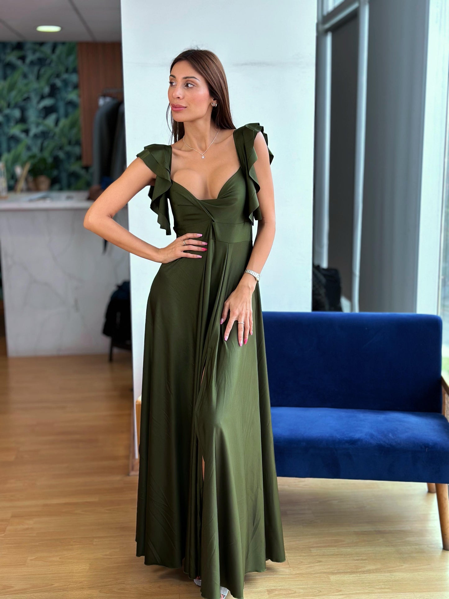 Vestido Kala - Verde Oliva