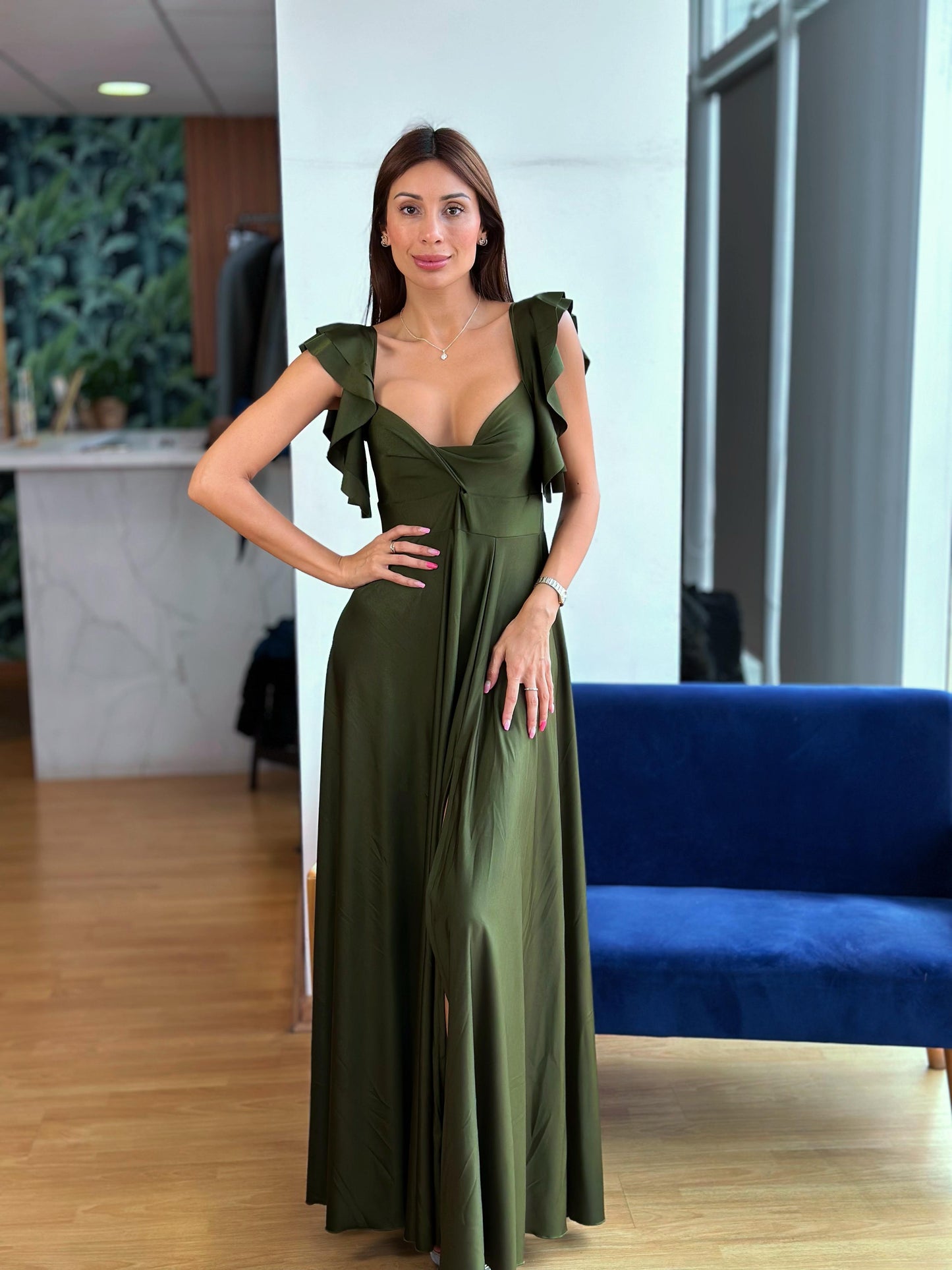 Vestido Kala - Verde Oliva