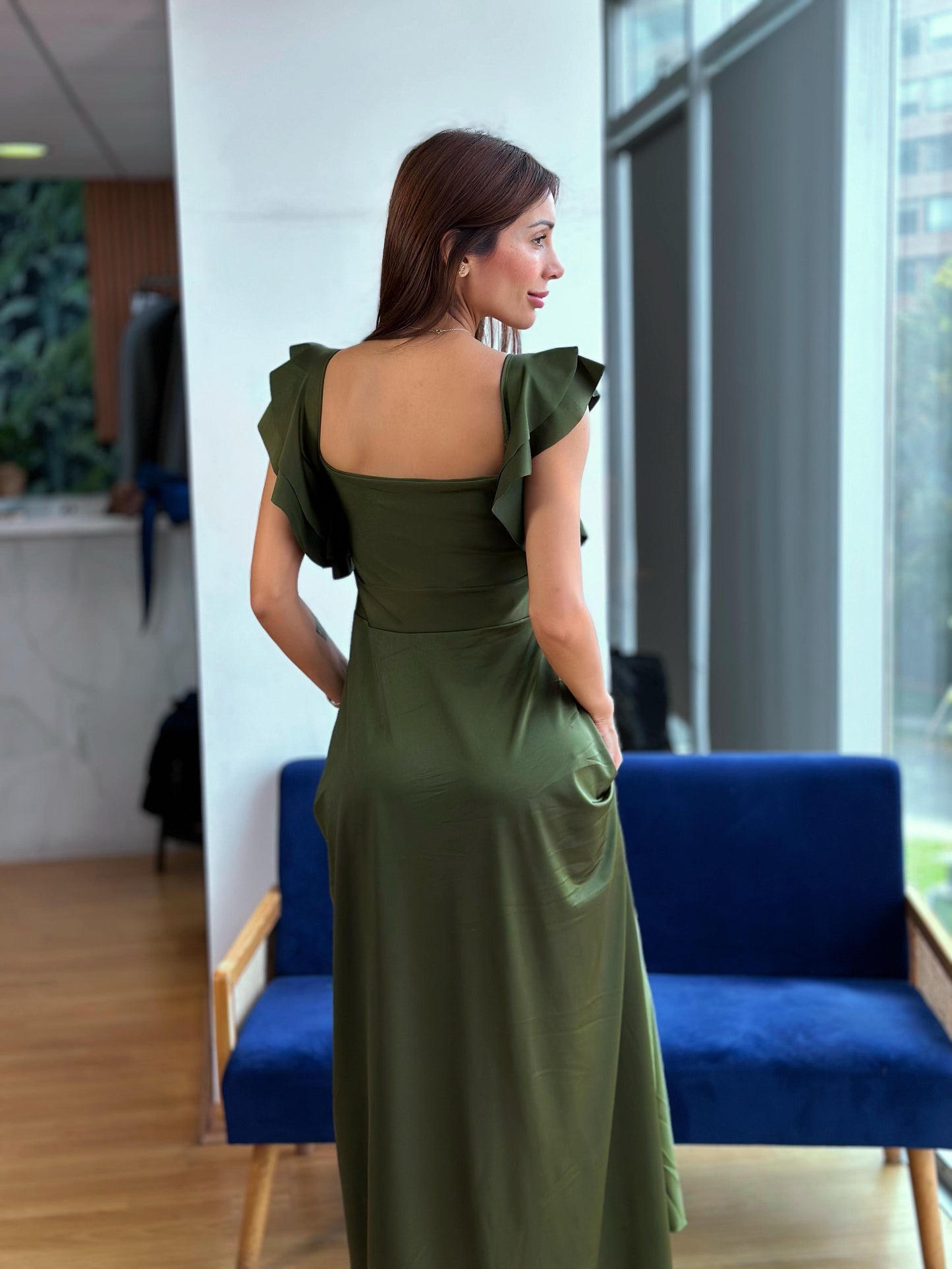 Vestido Kala - Verde Oliva