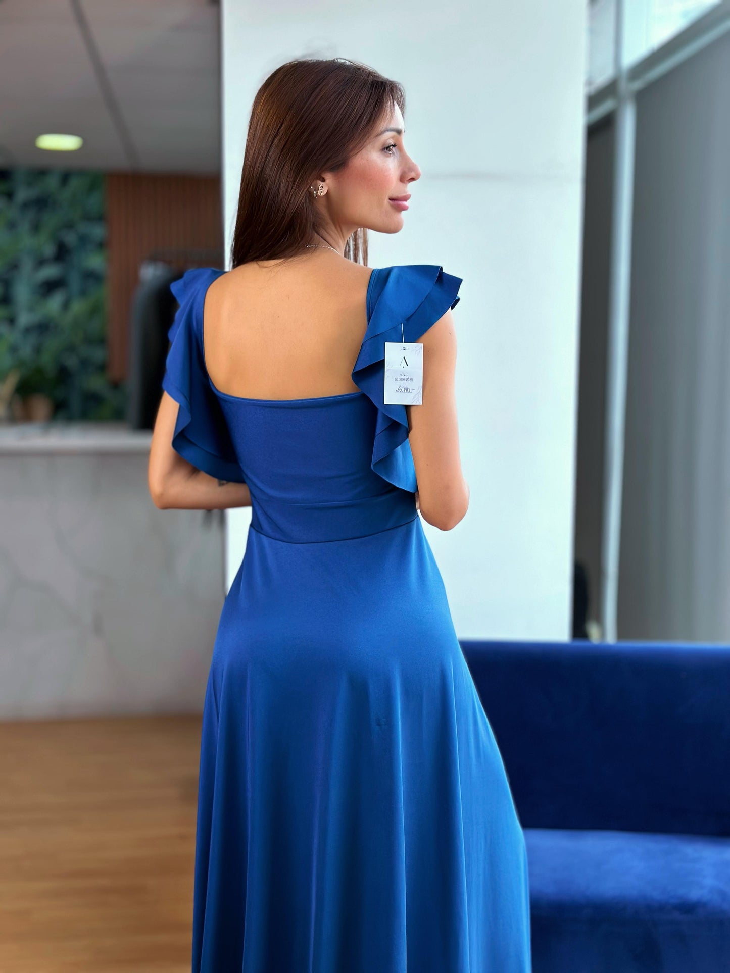 Vestido Kala - Azul Petroleo