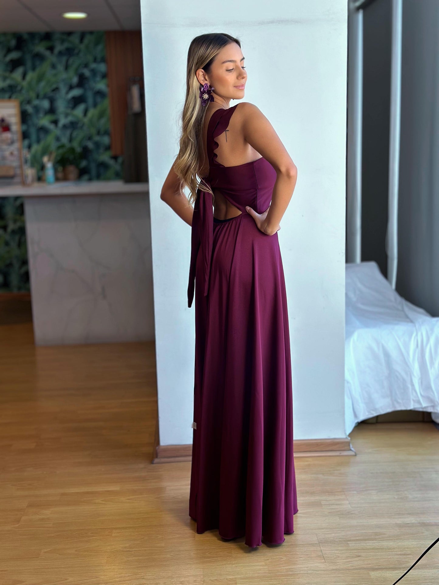 Vestido Fiorella - Burdeo