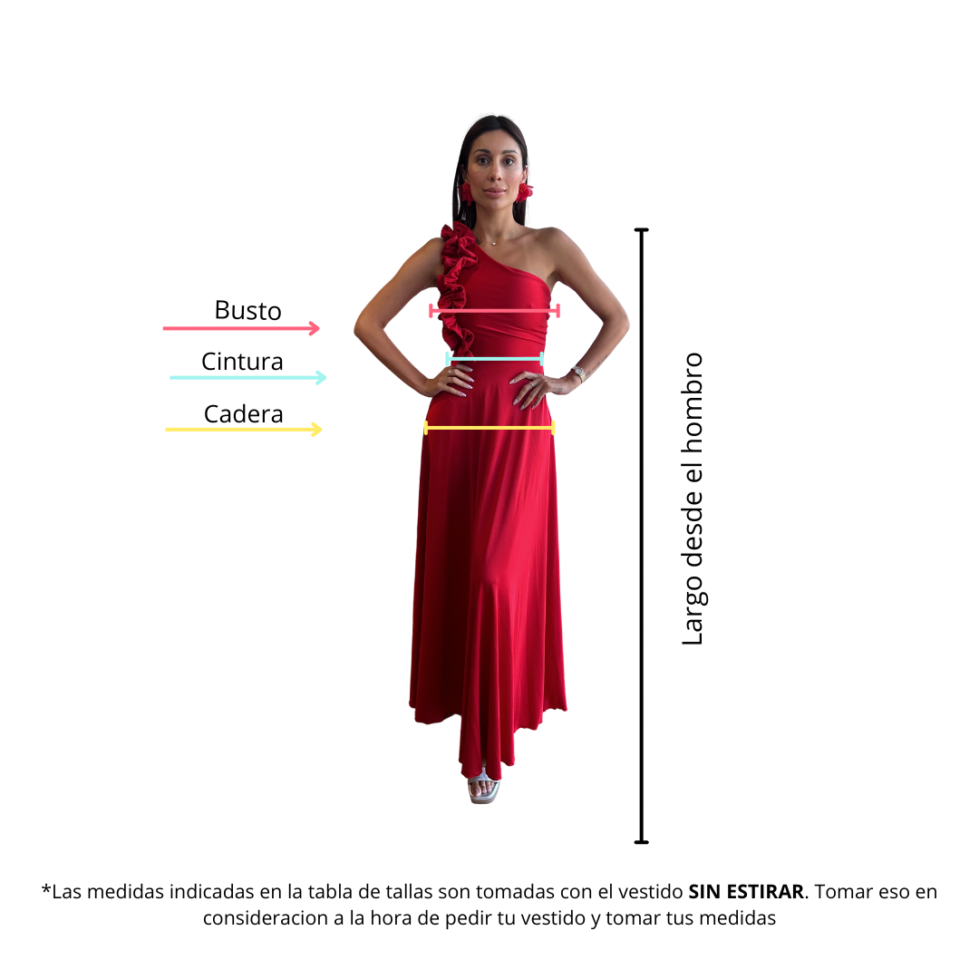 Vestido Pilar Azul Rey