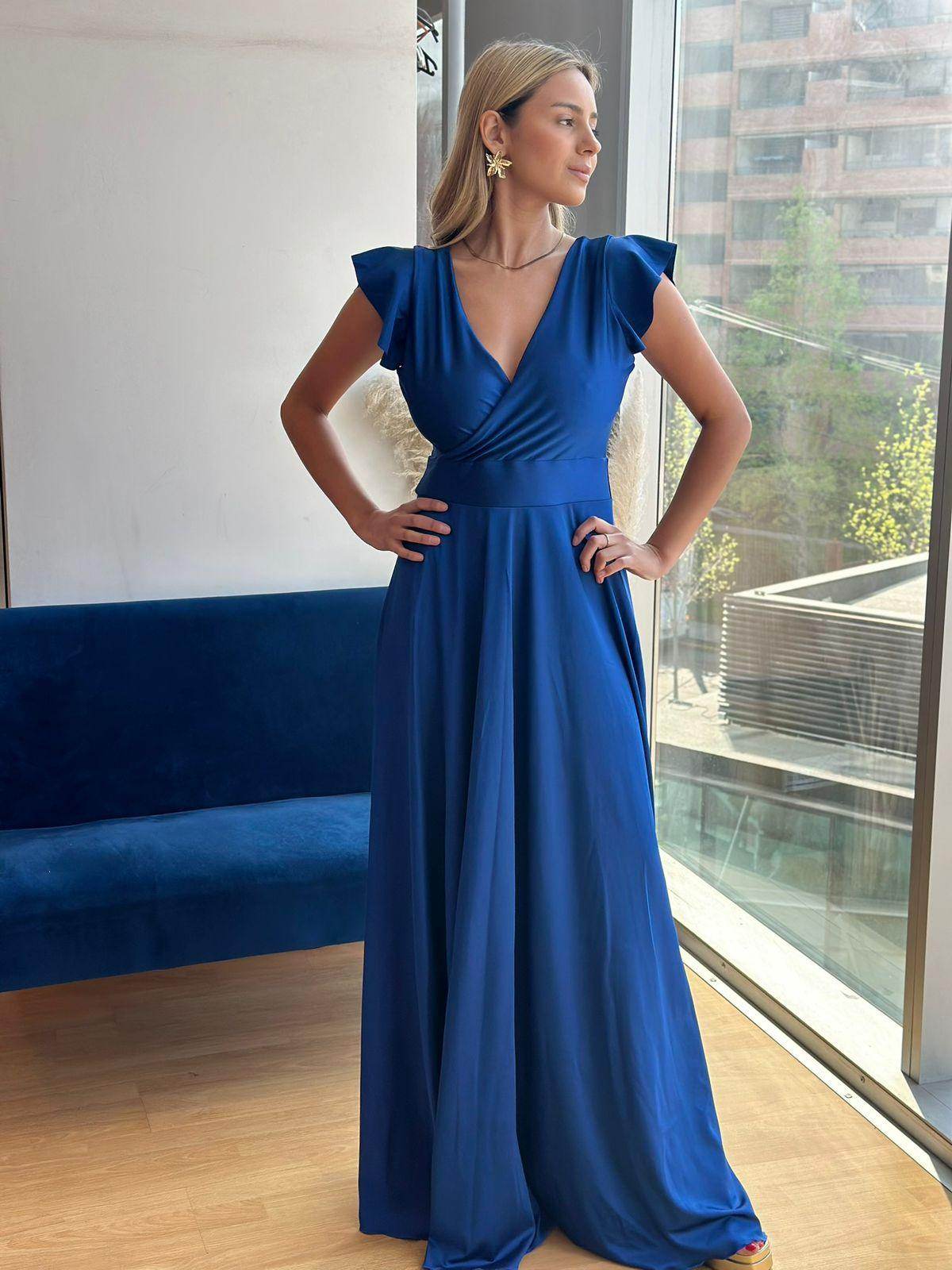 Vestido Celia Azul Rey Oscuro - Cathalea