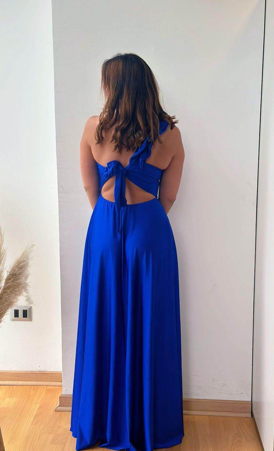 Vestido Pilar Azul Rey - Cathalea