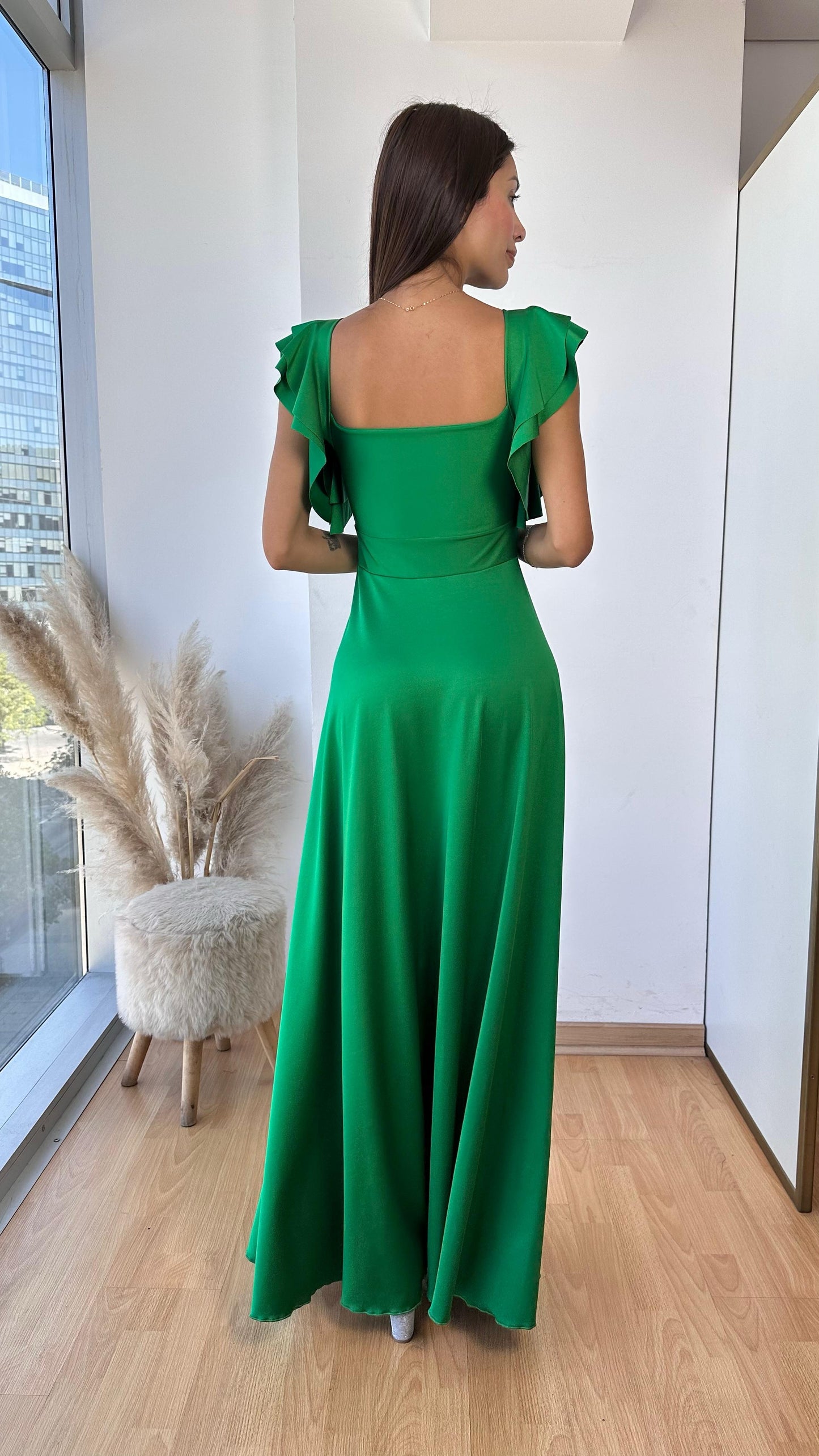 Kala appelgroene jurk