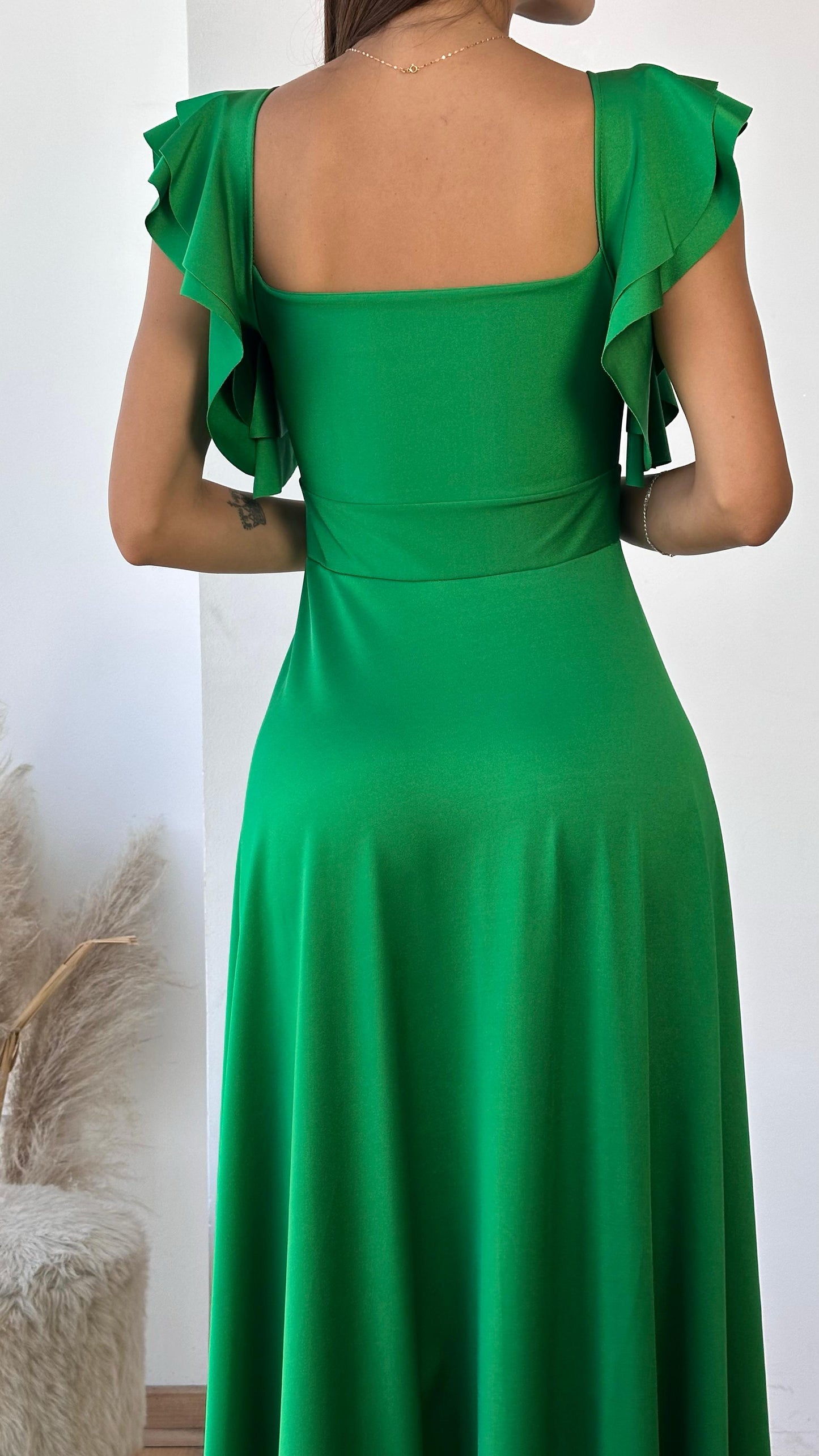 Kala appelgroene jurk