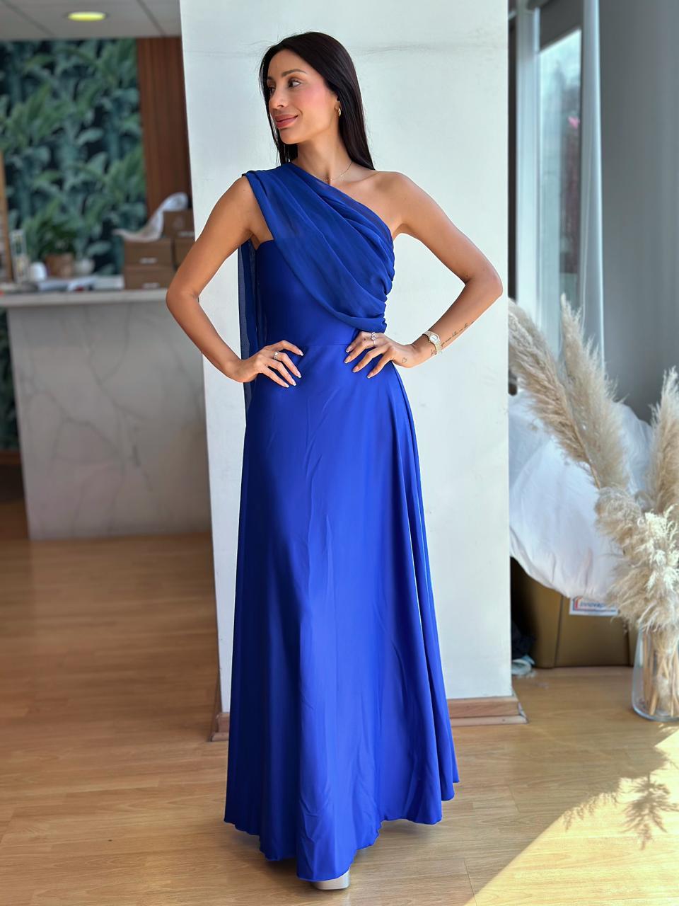 Vestido Atenea - Azul Rey