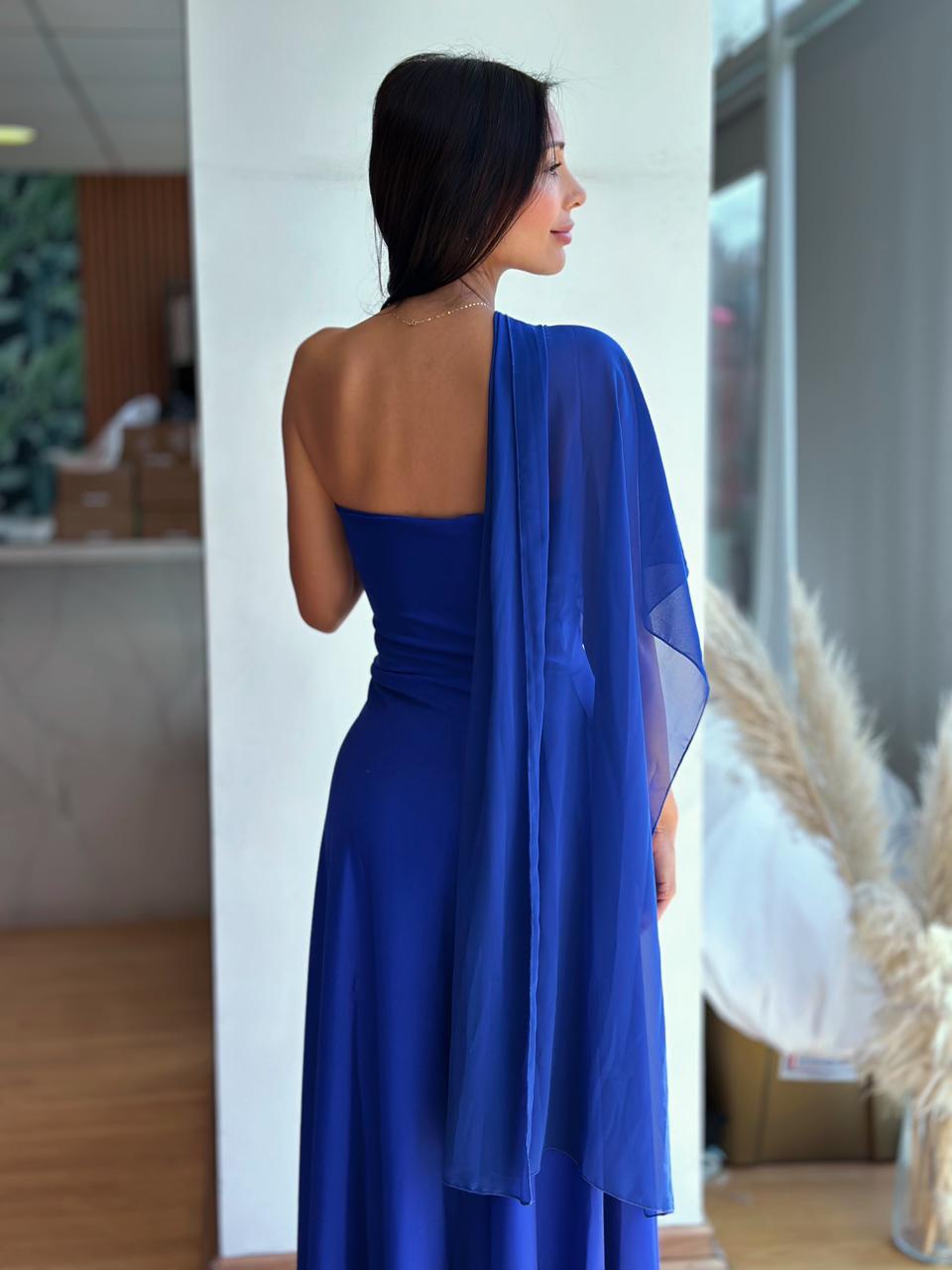 Vestido Atenea - Azul Rey