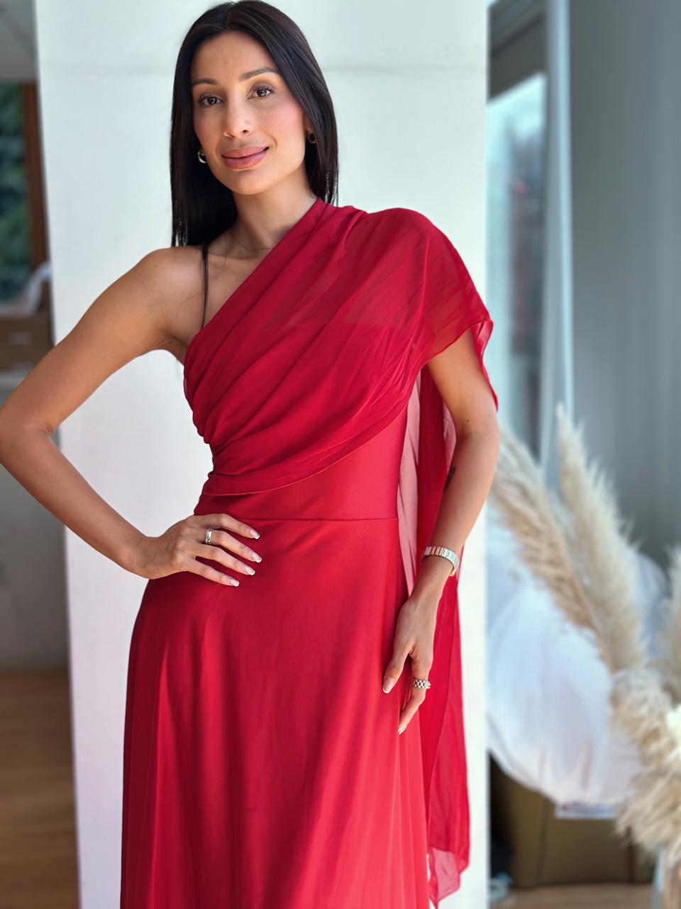 Vestido Atenea - Rojo