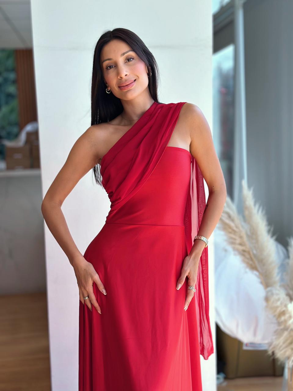 Vestido Atenea - Rojo