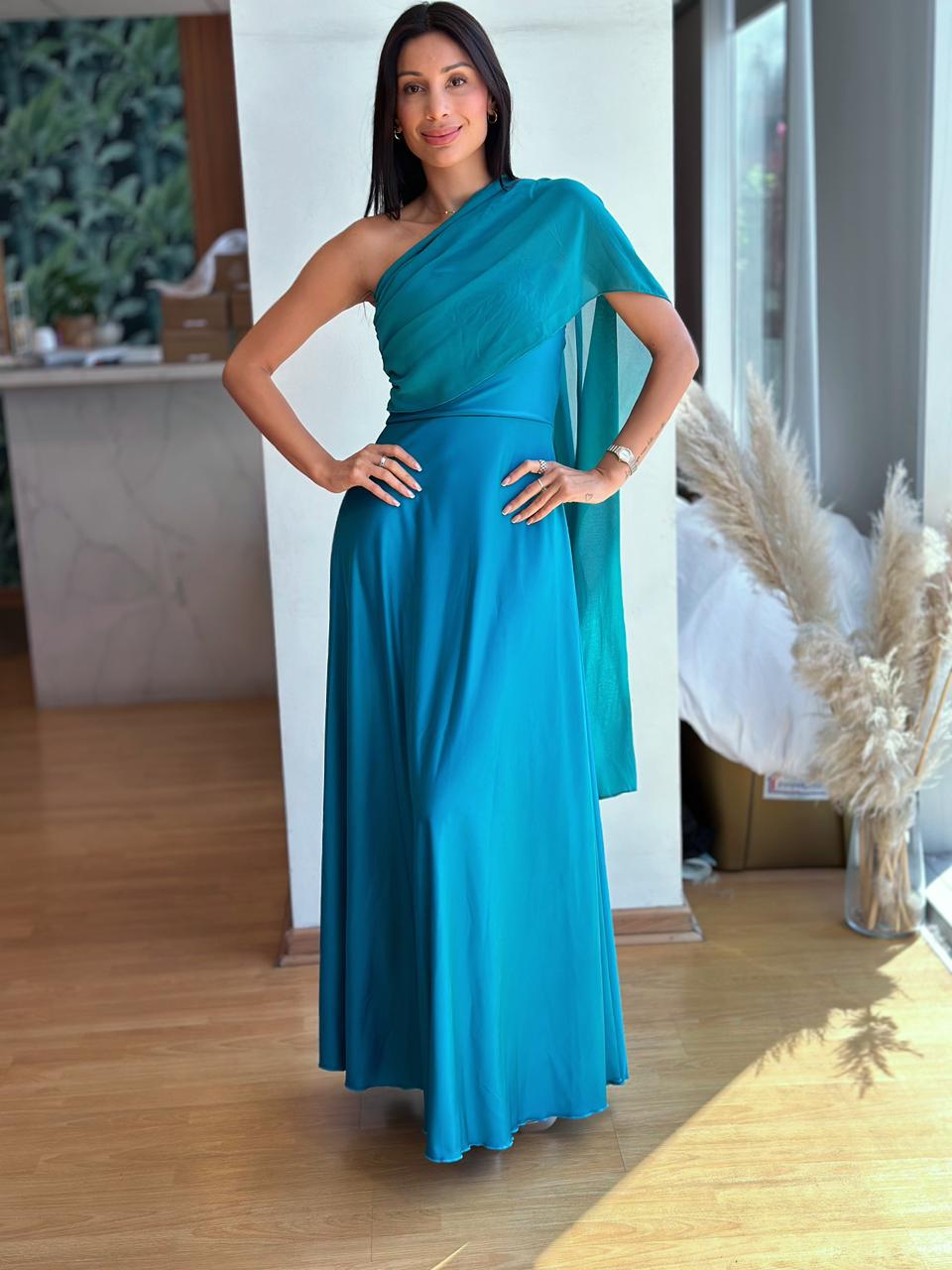 Vestido Atenea - Turquesa