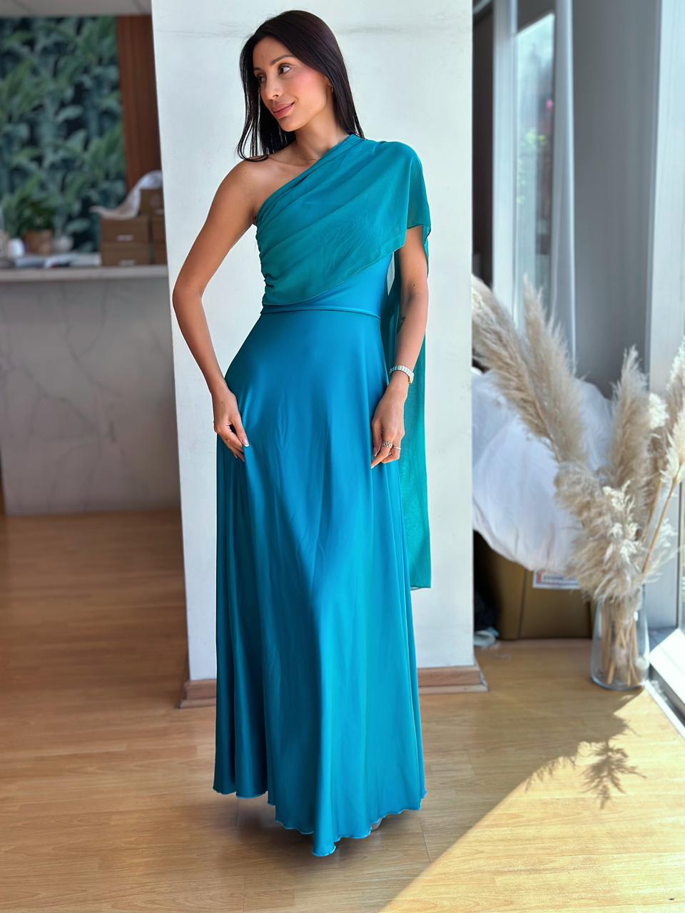 Vestido Atenea - Turquesa