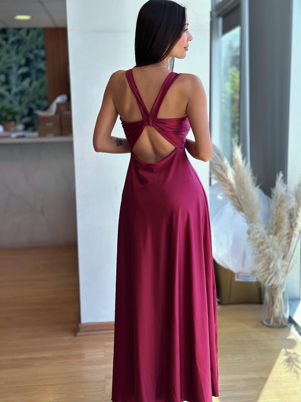 Vestido Bimba - Borgoña