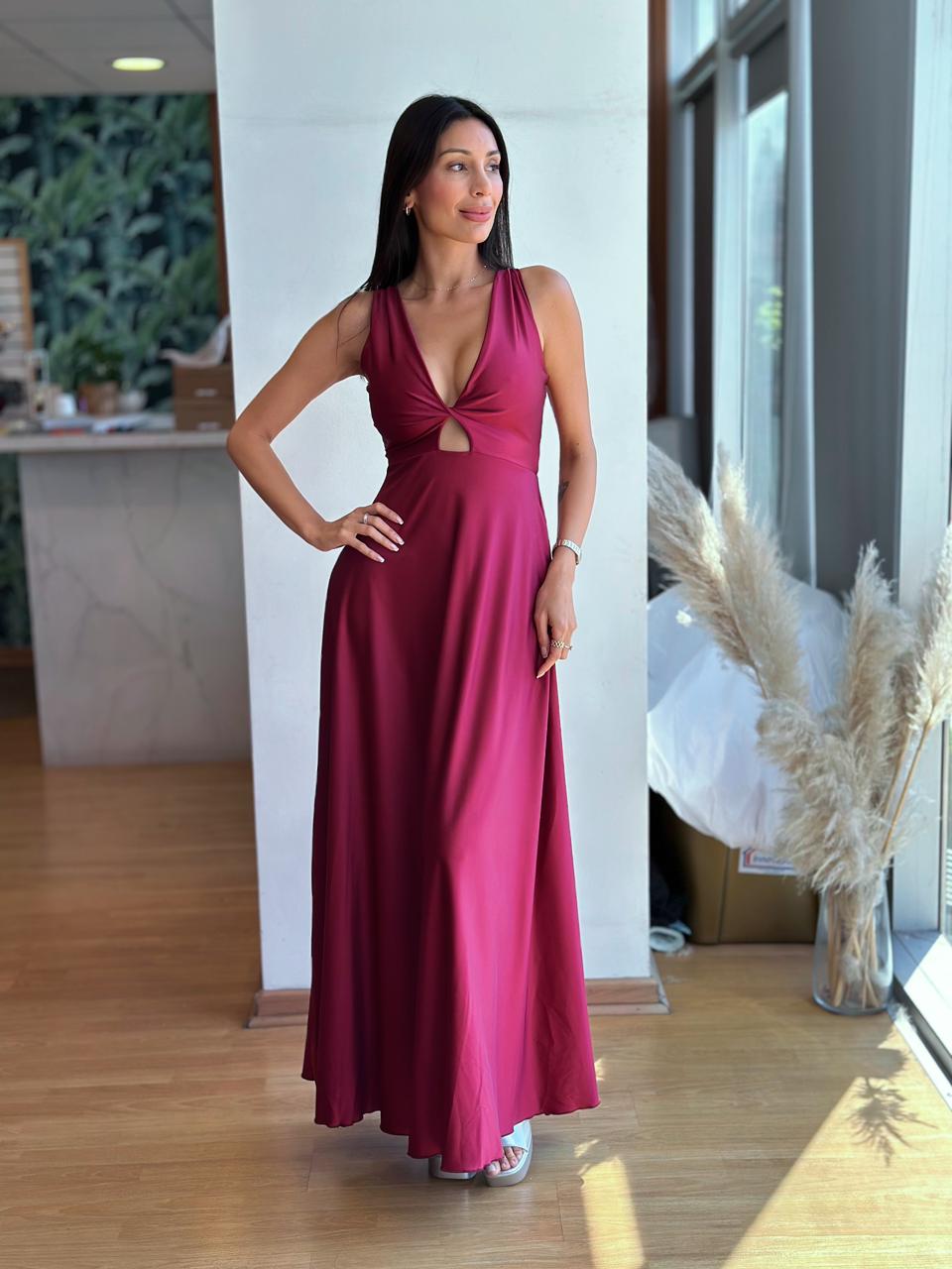 Vestido Bimba - Borgoña