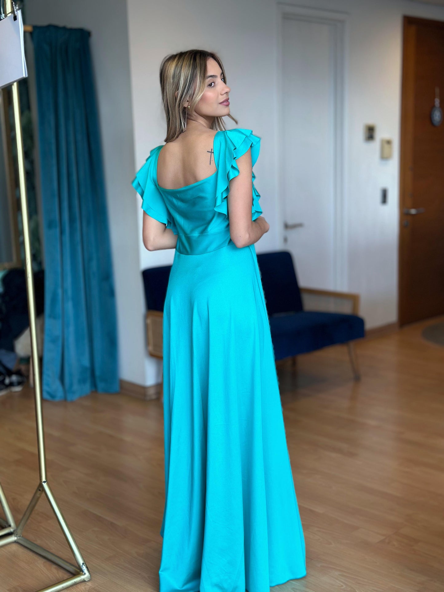 Vestido Kala - Turquesa