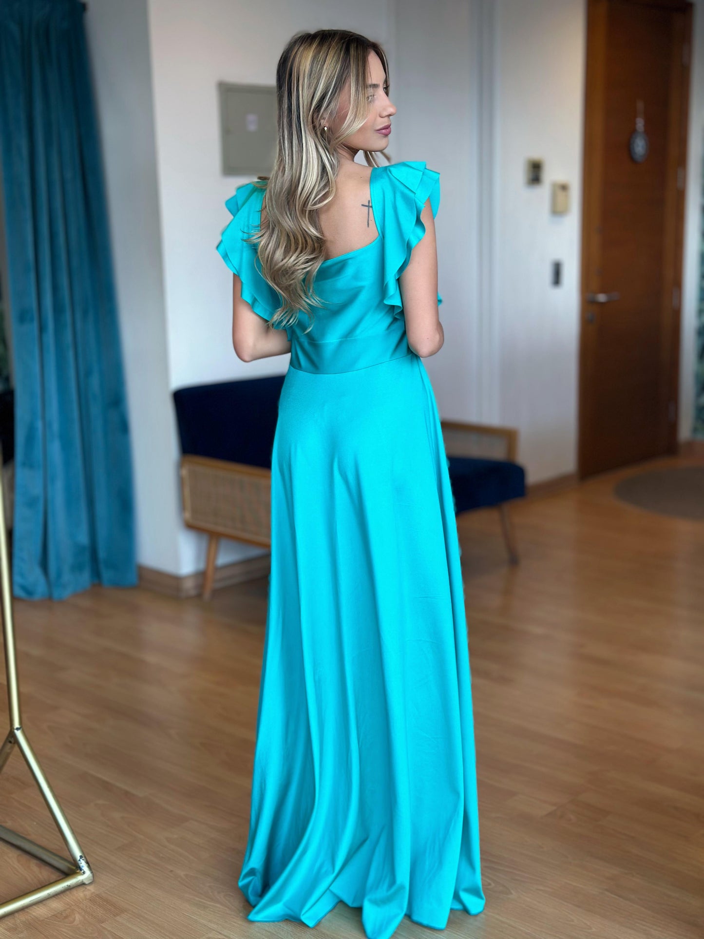 Vestido Kala - Turquesa