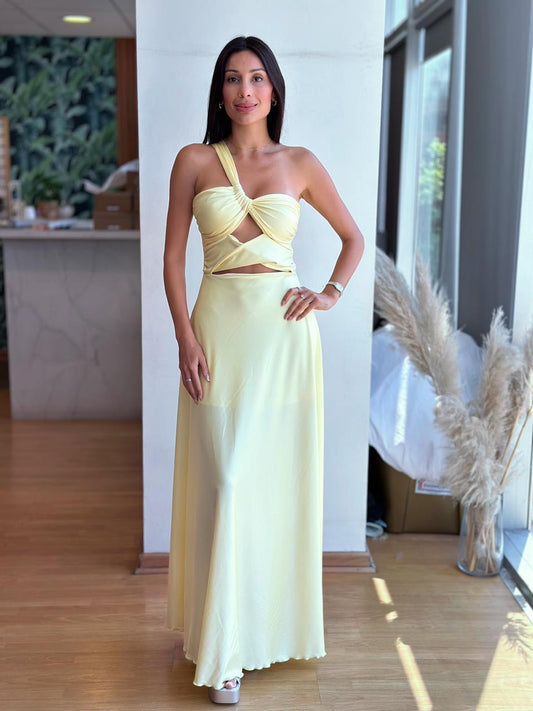 Vestido Nerea - Amarillo Pastel