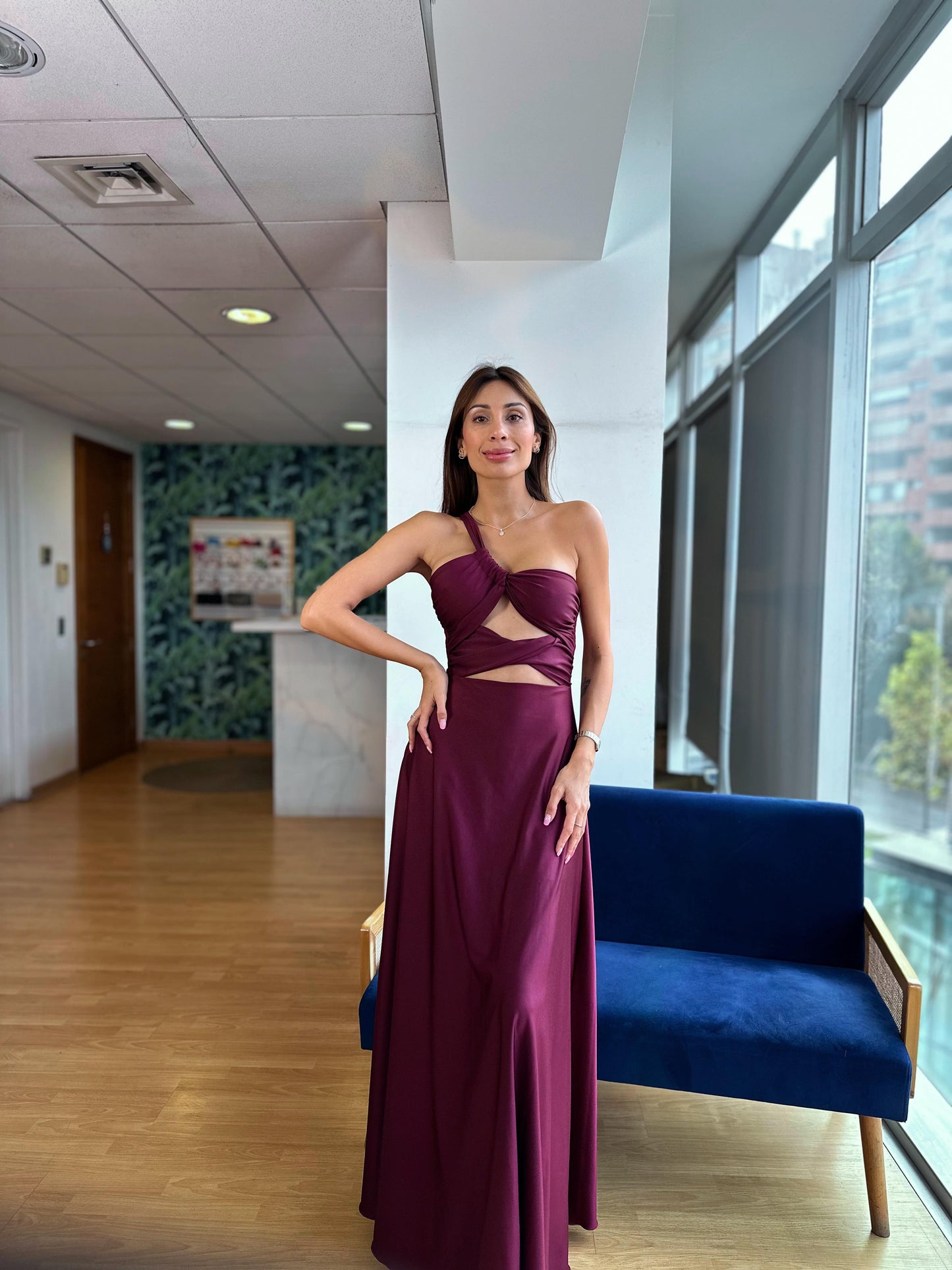 Vestido Nerea Burdeo