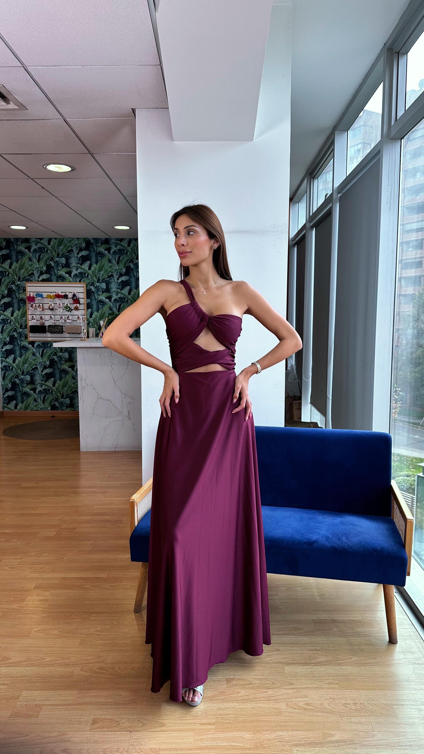 Vestido Nerea Burdeo