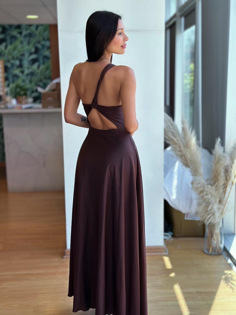 Vestido Nerea - Café Chocolate