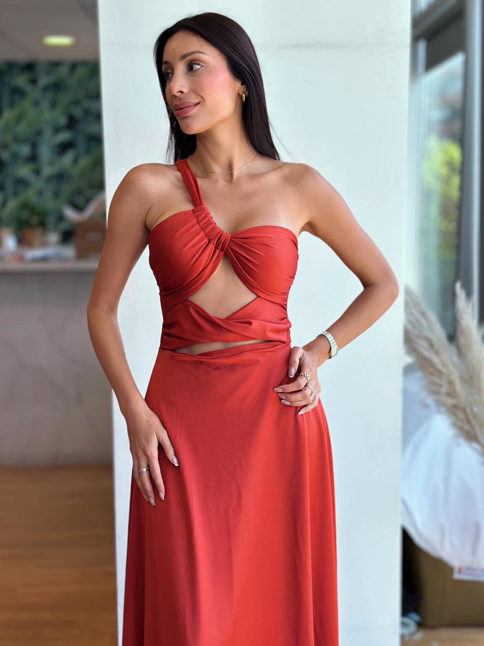 Vestido Nerea - Terracota