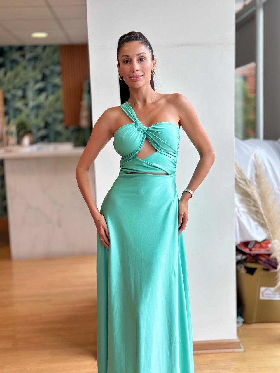 Vestido Nerea - Verde Agua