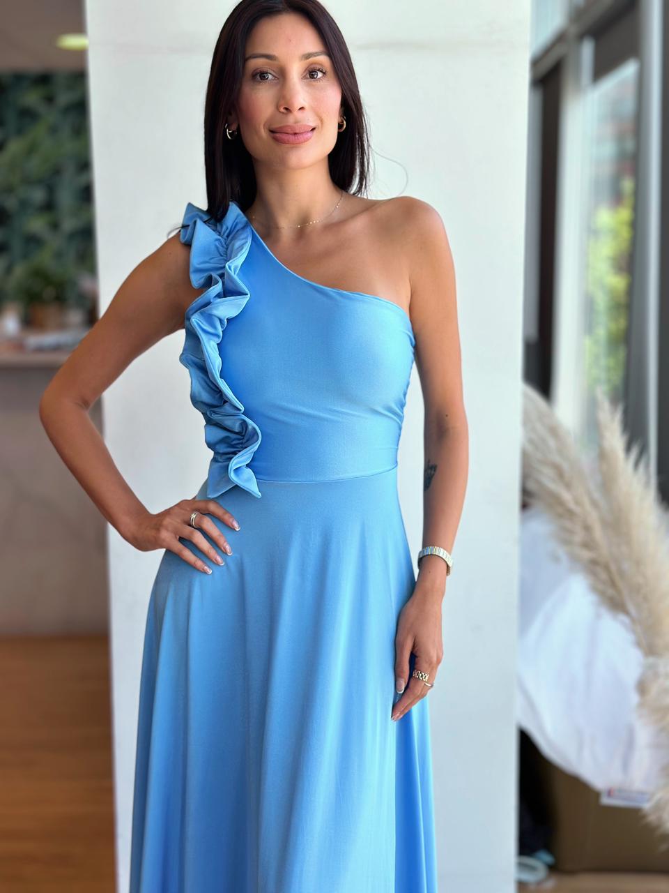 Vestido Pilar - Azul Cielo