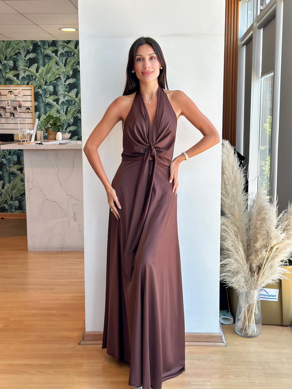 Vestido Luciana - Café Chocolate