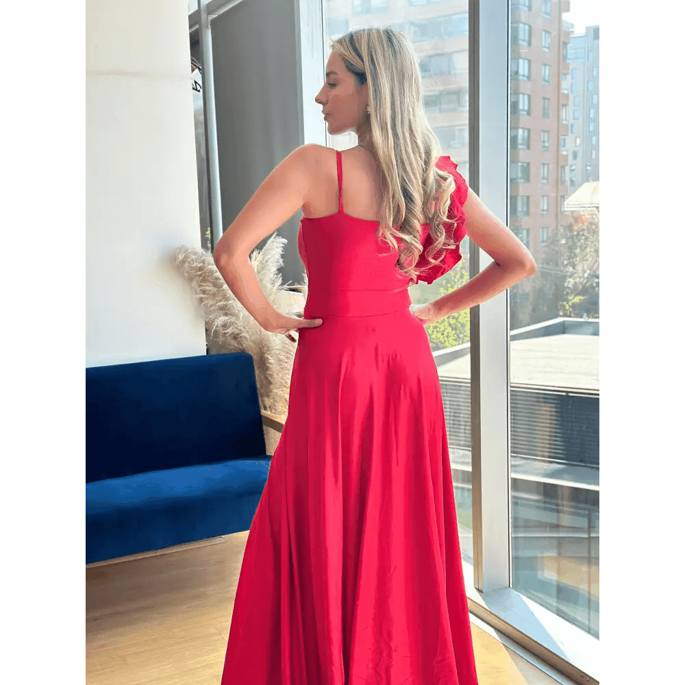 Vestido Kala Rojo una Manga - Cathalea