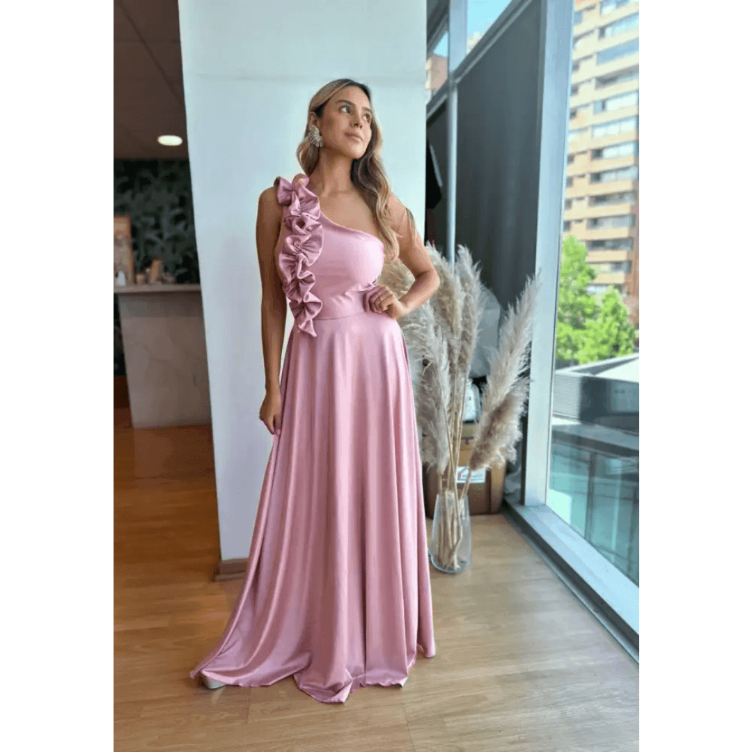 Vestido Pilar Palo Rosa - Cathalea