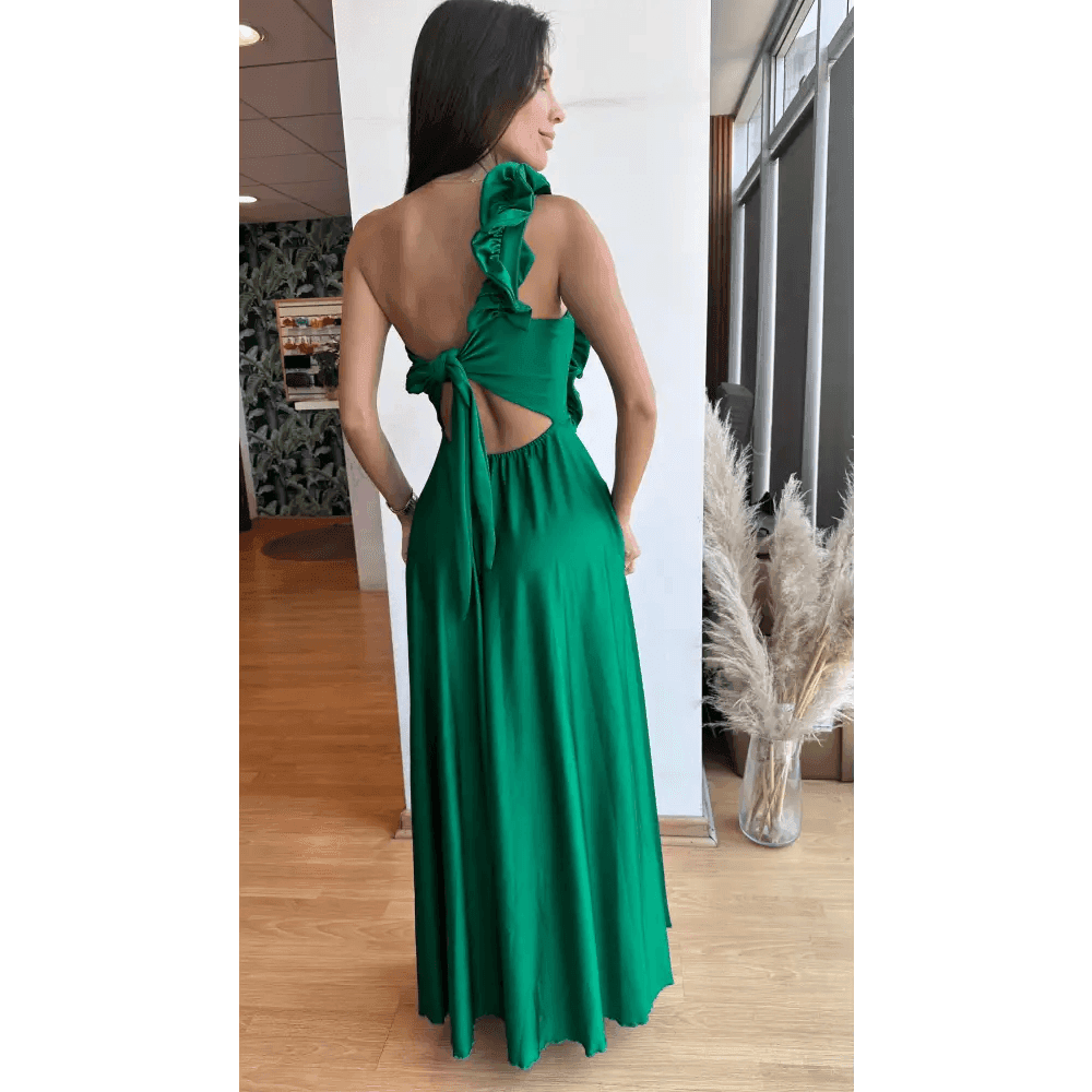 Vestido Pilar verde manzana - Cathalea