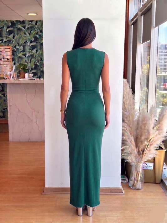 Vestido Grecia - Verde Botella