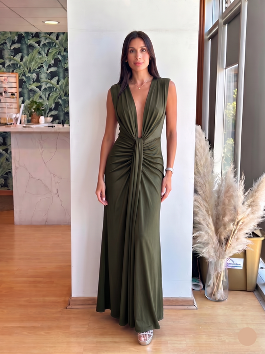 Vestido Grecia - Verde Olivo