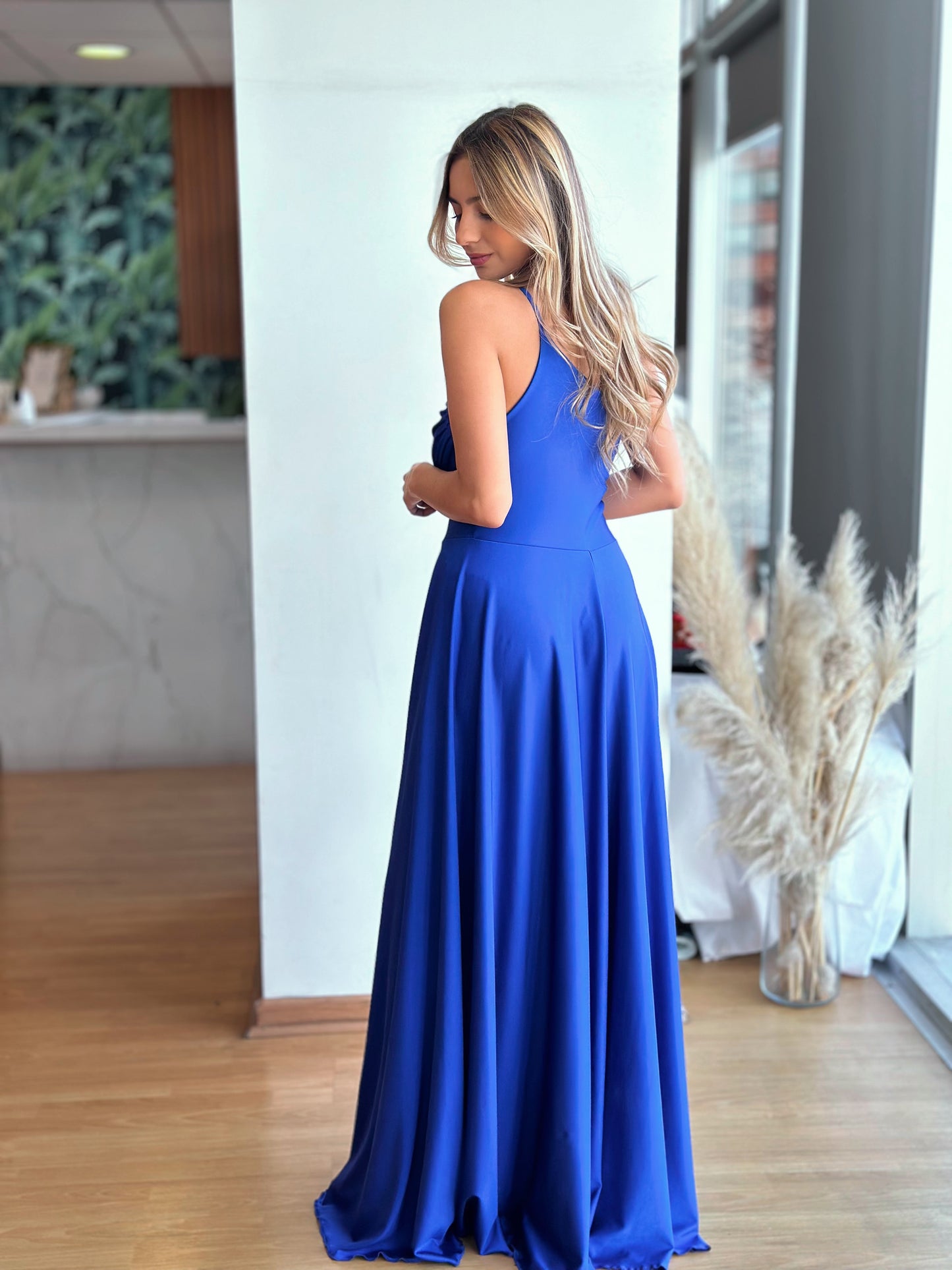 Vestido Mila Azul Rey