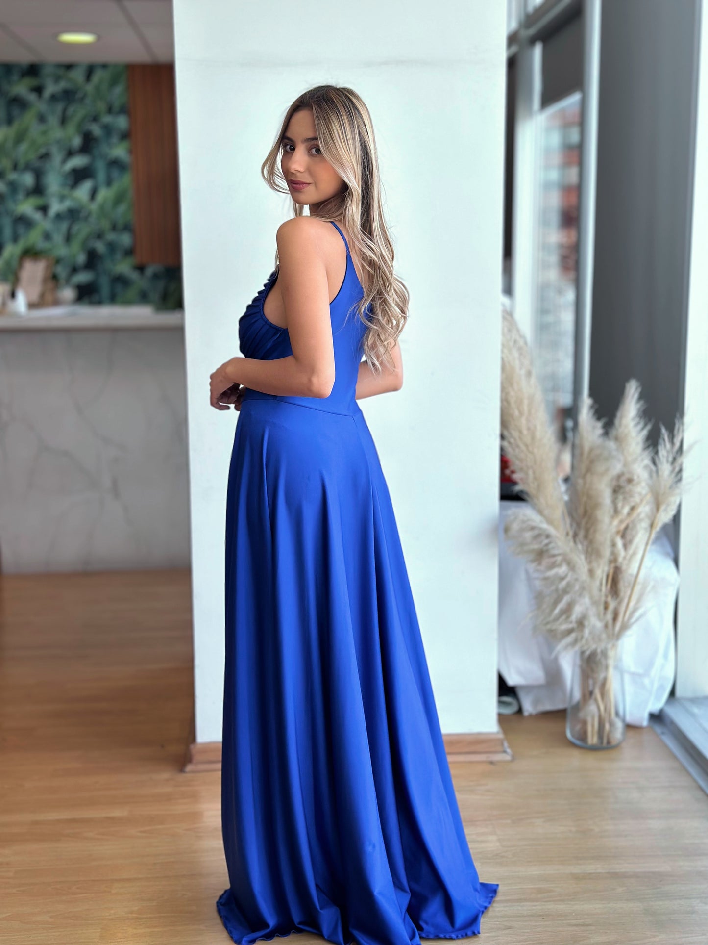 Vestido Mila Azul Rey
