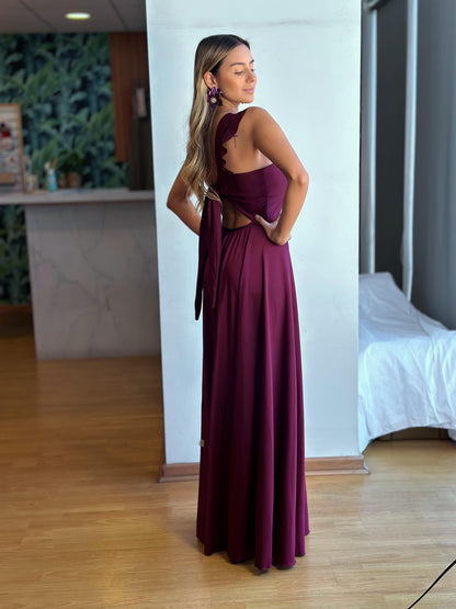 Vestido Fiorella - Burdeo