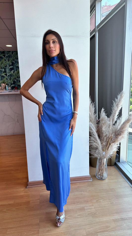 Vestido Aura Azul Piedra