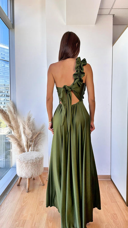 Vestido Pilar Verde Oliva