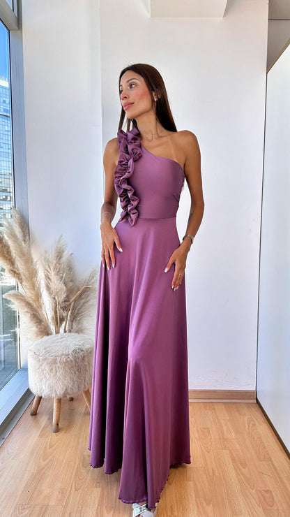 Vestido Pilar Malva