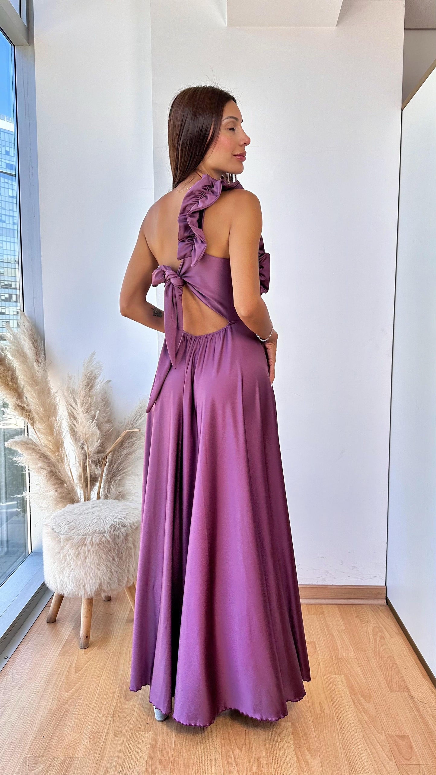 Vestido Pilar Malva