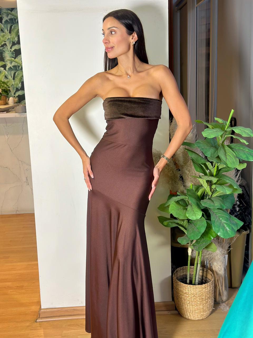 Vestido Petra - Chocolate
