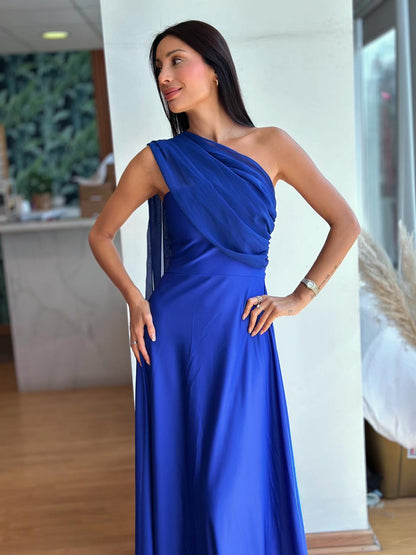 Vestido Atenea - Azul Rey