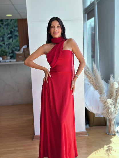 Vestido Atenea - Rojo