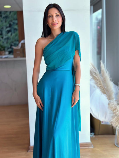 Vestido Atenea - Turquesa