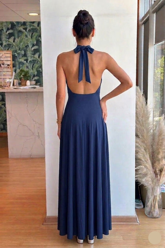 Vestido Abril - Azul Marino