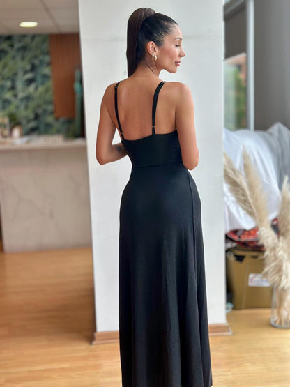 Vestido Berlin - Negro con brillos